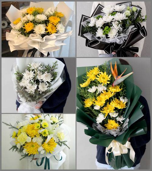 河南洛阳偃师市顾县镇白事花束代送